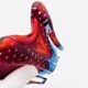 Murano Ashtray - Archimede Seguso - Bullicante - Red Blue Sommerso