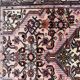 Tapis vintage Malayer fait main 84x120 cm en laine rose et vert - 1C1047