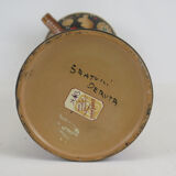 Deruta Santucci vase hand-painted terracotta signed numbered vintage Italy VA2