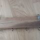 Tea towel holder, wooden and metal towel hook.