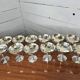 Coupe à champagne art déco en métal argenté x 12