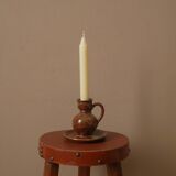 Soliflore candle holder in vintage stoneware ceramic handmade pottery Scandinavian country spirit
