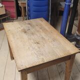 Old rustic bistro table in old solid oak -1m