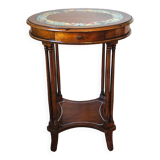 Console en noyer peinte à la main par Vittorio Grifoni, Florence, années 19