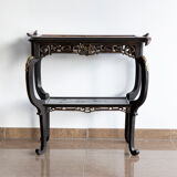Japanese-style wooden side table mounted Gabriel Viardot
