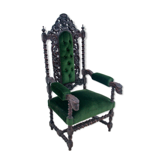 Fauteuil trône France vers 1900