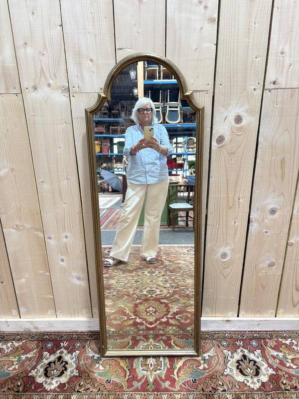 Miroir entre 2 en bois doré