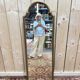 Miroir entre 2 en bois doré