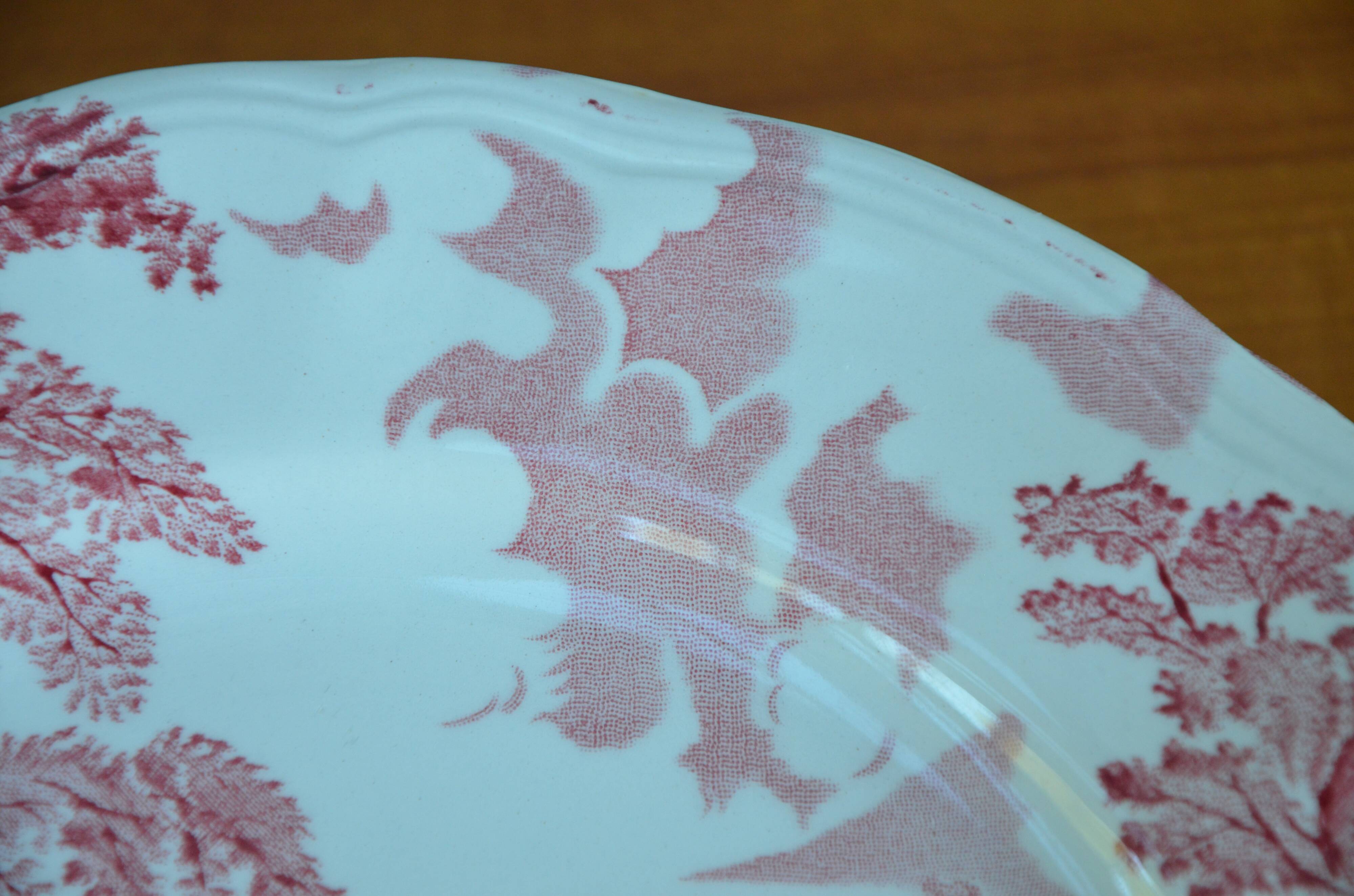 Set of 6 English style plates, kesteloot birthday