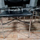 Series of 5 stamped chairs designed by Ross Litell for Matteo Grassi