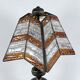 Monumental brutalist thick glass and metal table lamp by Longobard. Italy 1