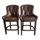 2 genuine leather bar stools from Signature