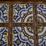 Blue azulejos tray