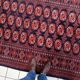 Tapis Boukhara ouzbek vintage fait main, 153 cm x 254 cm, années 1960 - 1C1151