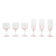 Set of pink glasses, French design, 1970s, made in France