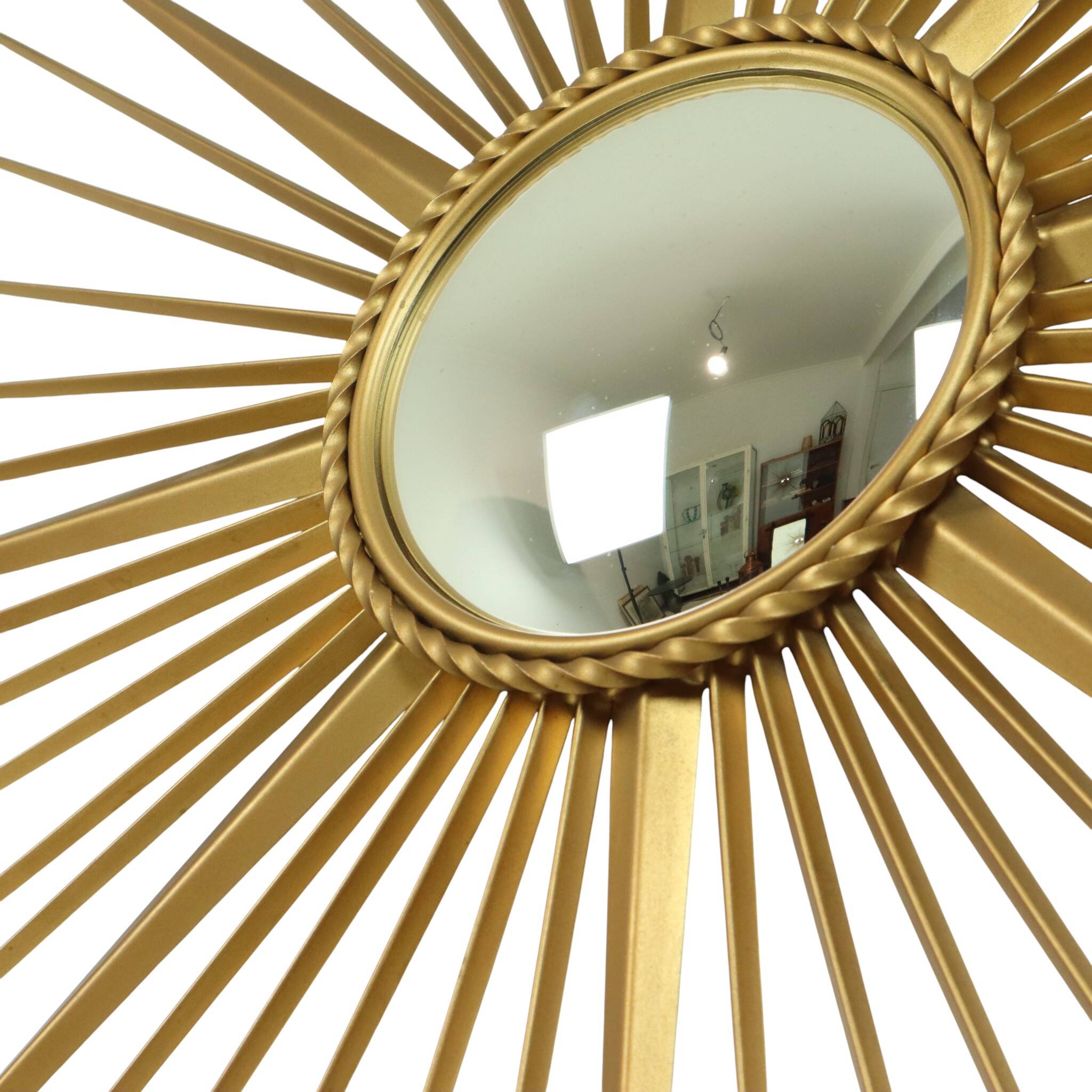 Large Vintage Sun Mirror Chaty Vallauris France 86cm