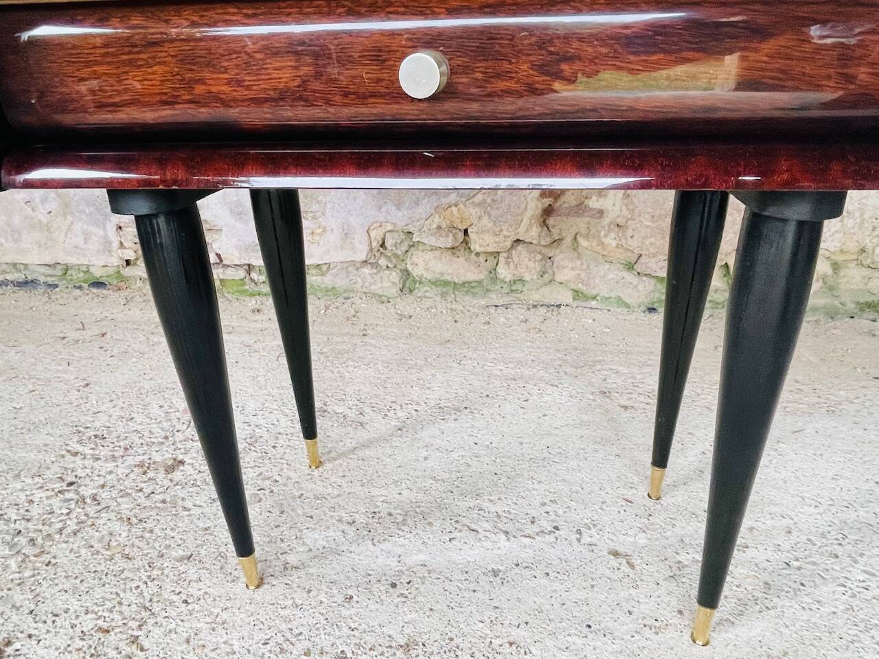 Vintage rosewood bedside table by NF, circa 1960s