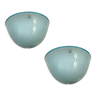 Light Blue Murano Glass Sconces, 1970s, Set of 2