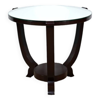 Mahogany pedestal table, Art Deco style – 1959