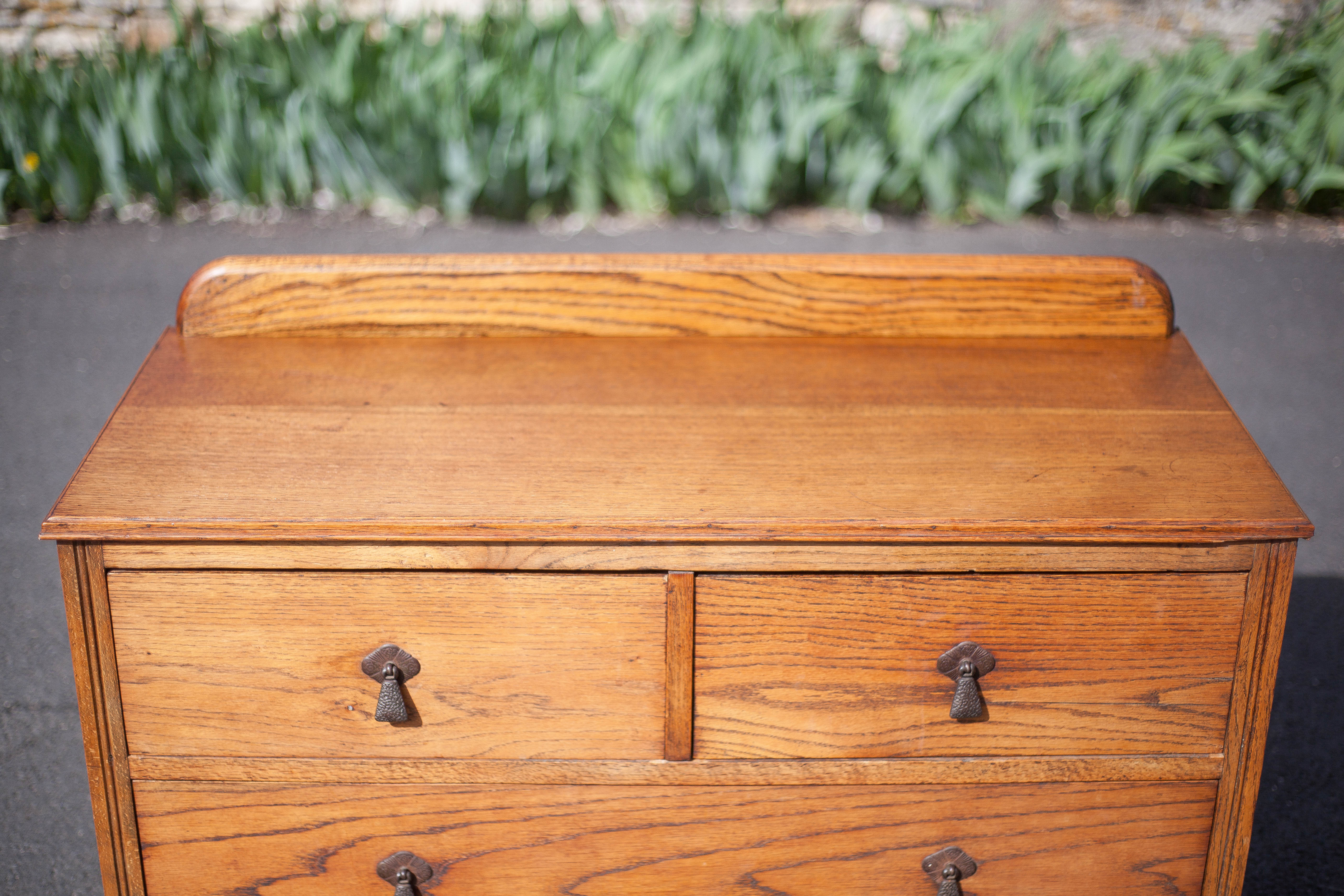 Wooden sideboard, small storage unit, vintage drawer cabinet