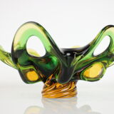 Czech Big Art Glass Bowl by Josef Hospodka, 1960's