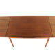 Rectangular Danish Extendable Dining Table 'Ahrus'  mid centuty modern teak