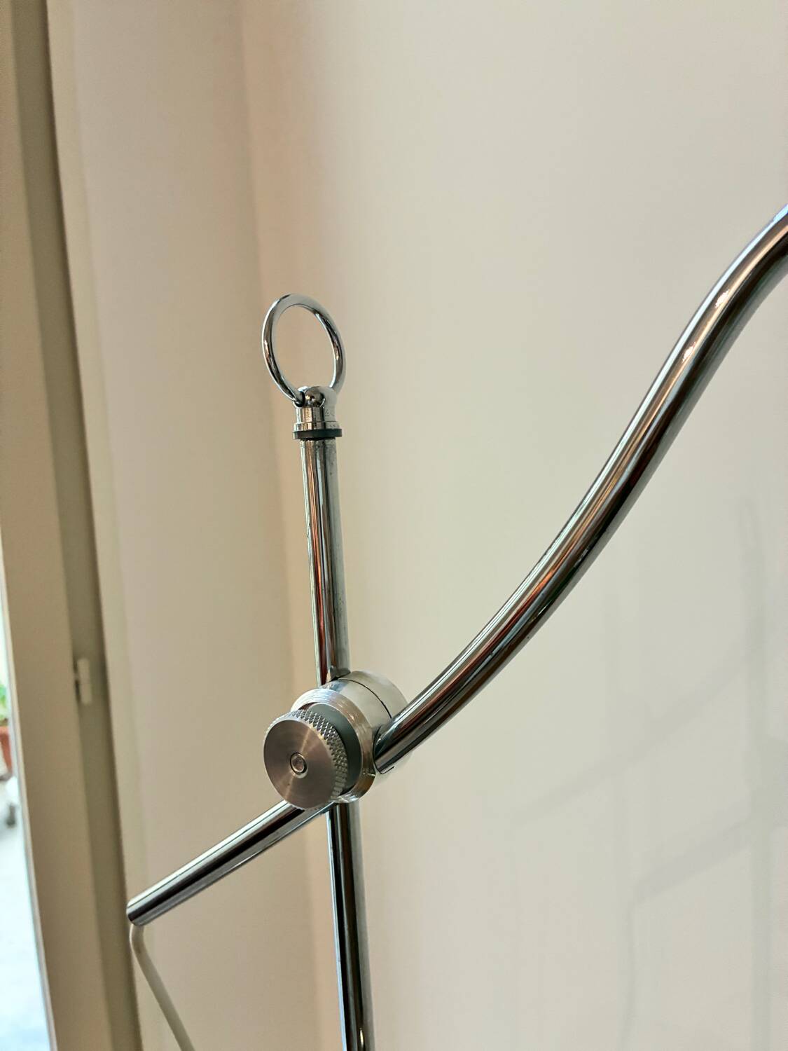 Large vintage Aluminor steel lamp
