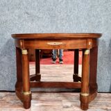 Half-moon empire mahogany console circa 1900