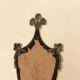 Pair of Vintage Double Arm Italian Brass Sconces with Mirror