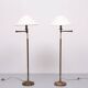 Pair of classic swing arm floor lamps from the 1980s, Germany