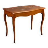 Petite table ancienne style baroque en placage de noyer, Italie, XXe siècle