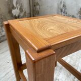Solid elm stool Maison Regain