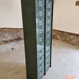 Clamshell furniture / Industrial metal furniture with two Strafor columns