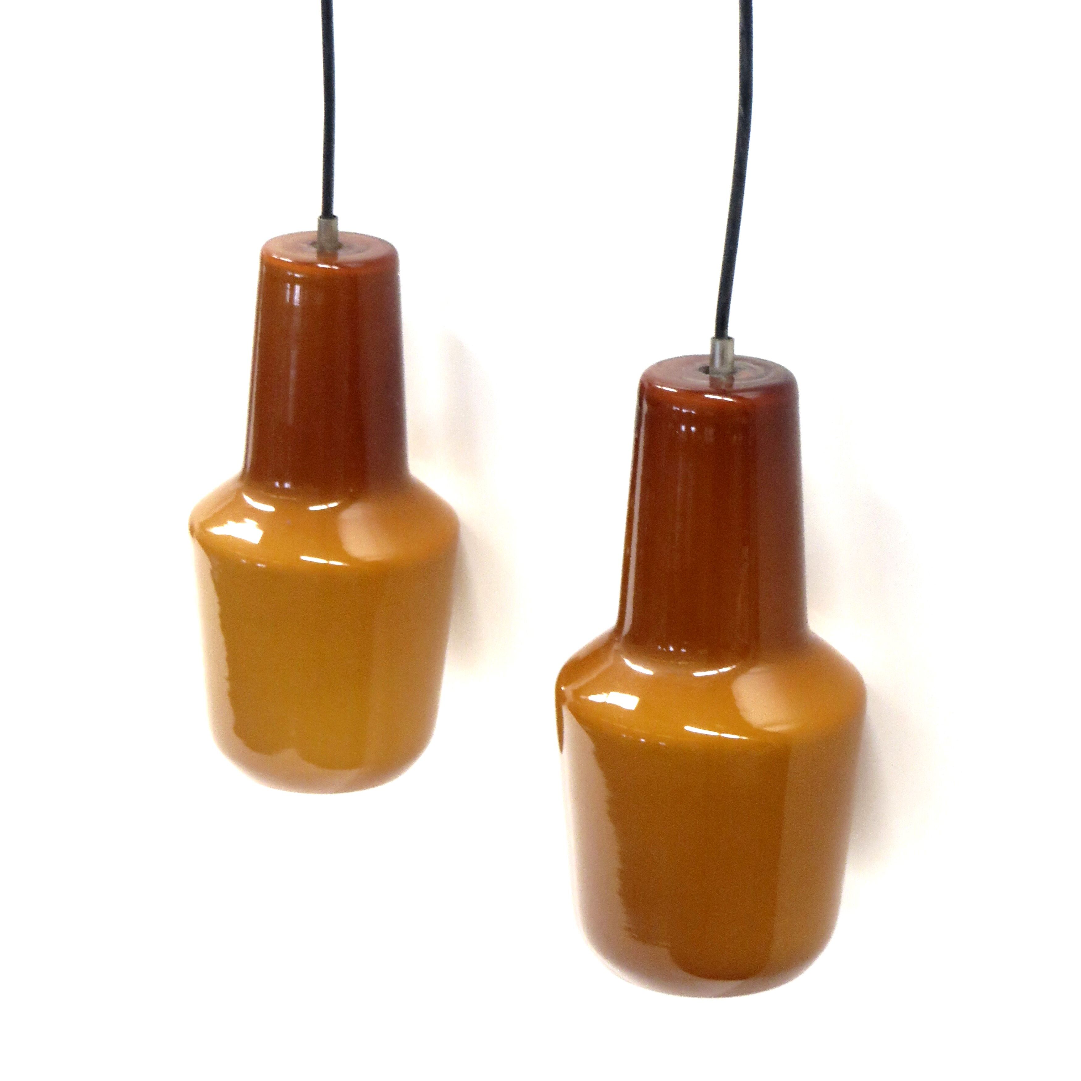 Murano glass pendant designed by Massimo Vignelli for Venini in 1955