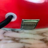 Red ceramic lamp drimmer modernist lampshade