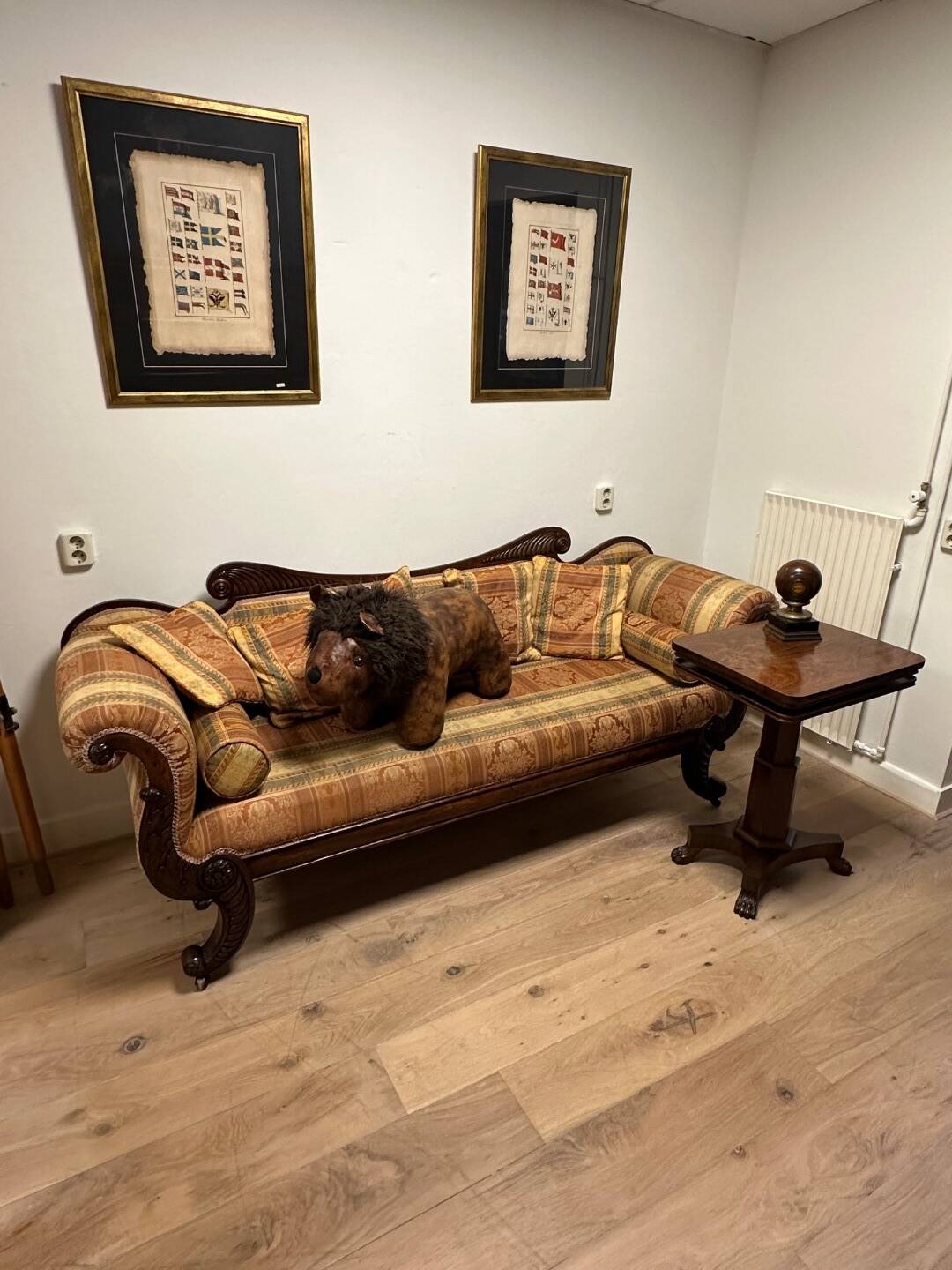 Canapé 3 places ancien régence en acajou.