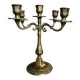 Five-branch chandelier in gilded bronze