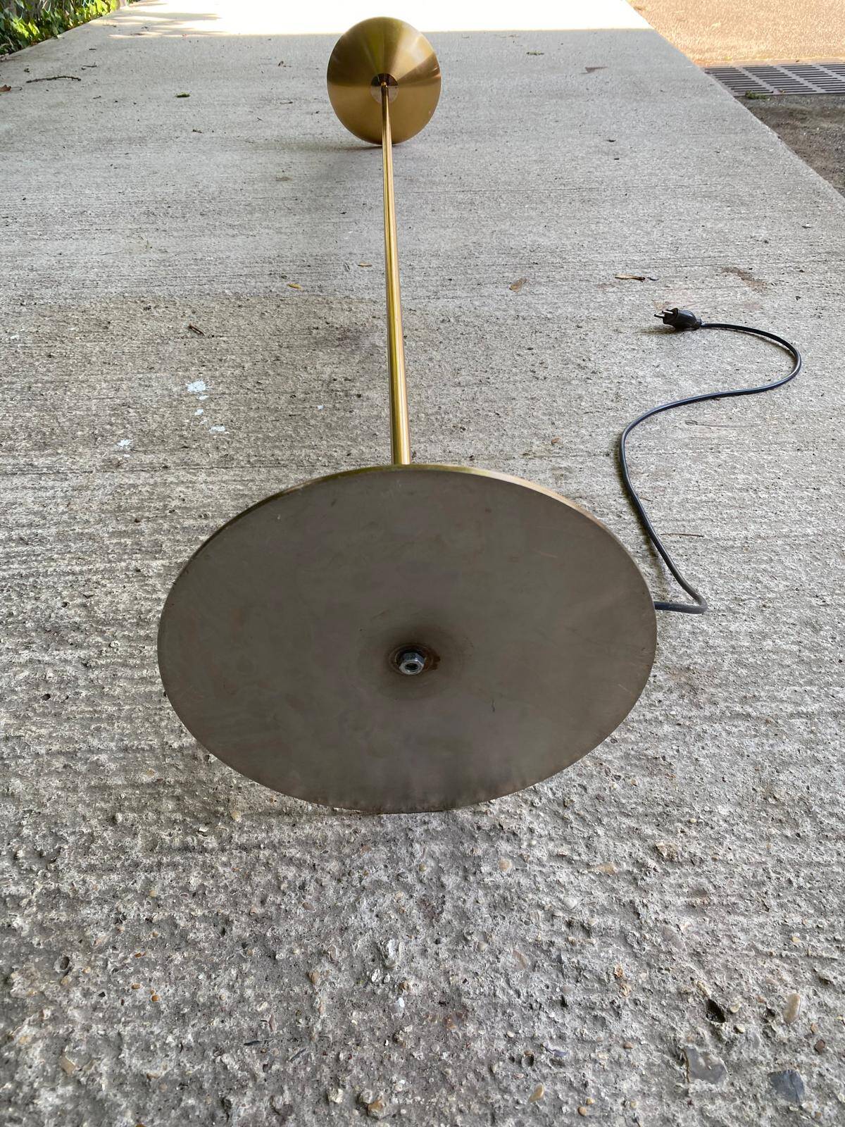 Vintage halogen floor lamp in gold SCE France