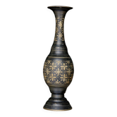 Indian copper vase. Beautiful "grotesque" decoration.