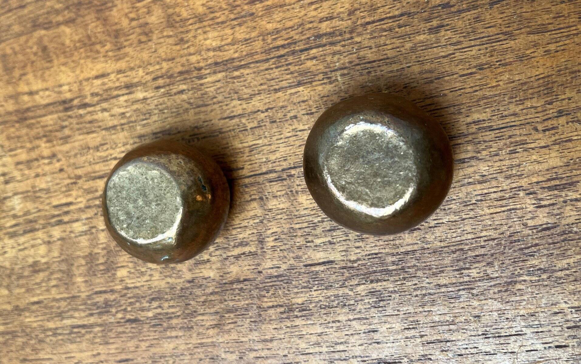 Brutalist Mid-Century Candle Holder in Bronze, 1960s, set of 6