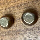 Brutalist Mid-Century Candle Holder in Bronze, 1960s, set of 6