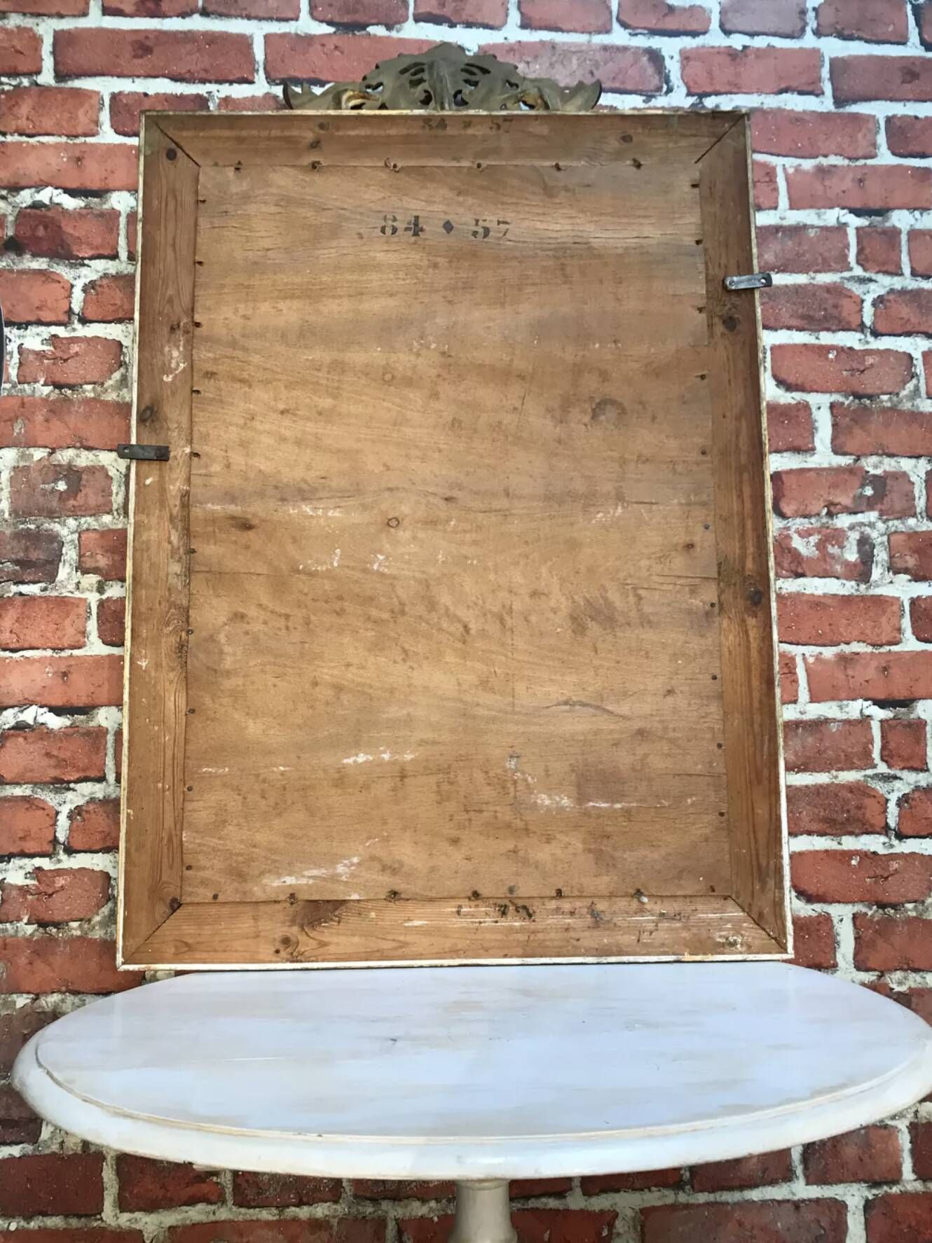 Old golden mirror