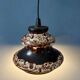 Suspension Fat Lava in ceramic West Germany brown and beige