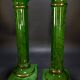 Pair of Decorative Neoclassical Columns Hollywood Regency 33x12 cm