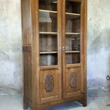Large art deco glass cabinet.