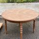 Renovated Louis Philippe round extendable dining table 115-2215cm 20th century