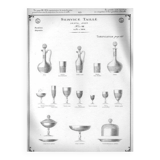 Antique Baccarat tortoiseshell cut crystal liqueur carafe H18cm 1900