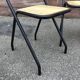4 vintage school design chairs 1960