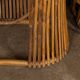 Striking 20thc italian standing bamboo dry bar & stools c.1960