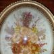 Oval frame domed dried flowers occasion